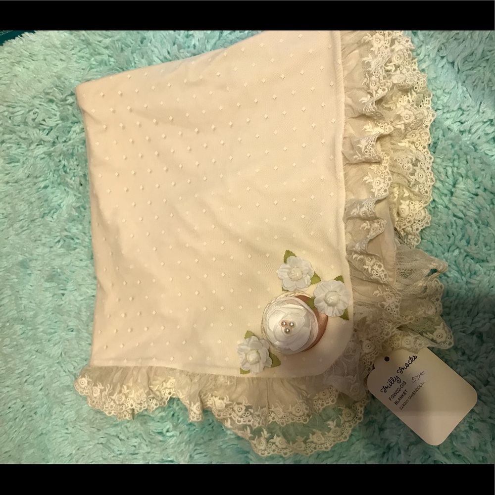 Newborn/baby blanket & matching headband